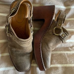 Born suede clogs
